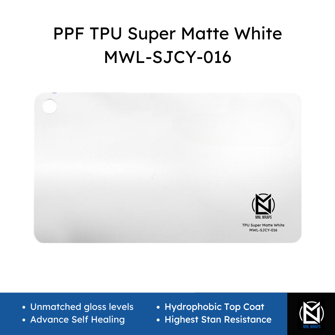 PPF TPU Super Matte White MWL-SJCY-016