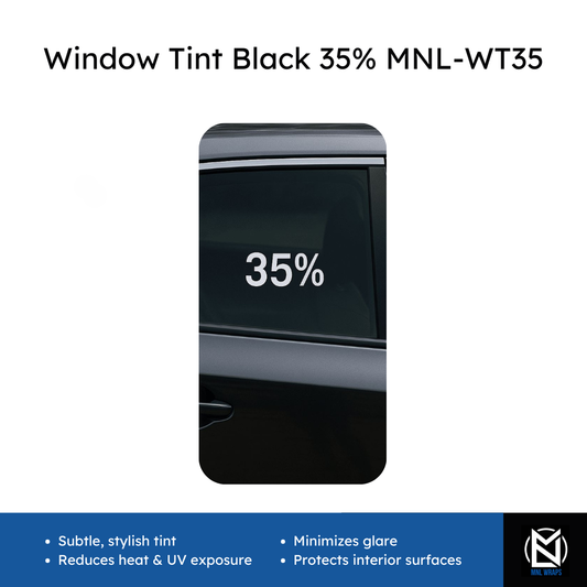 Window Tint Black 35% MNL-WT35