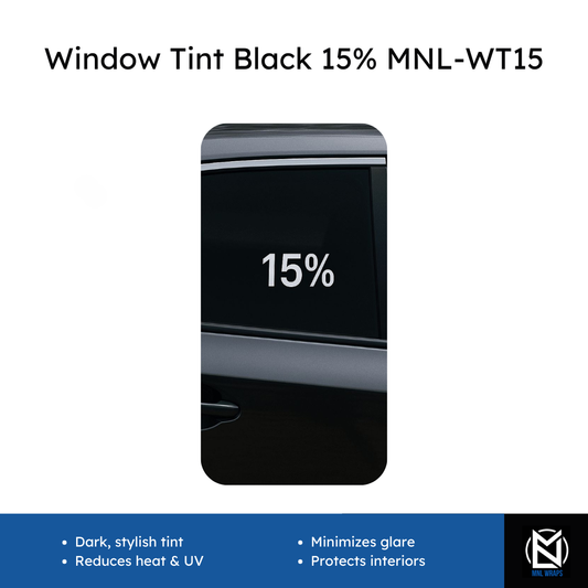Window Tint Black 15% MNL-WT15